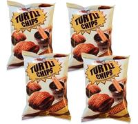 ORION Turtle Chips Choco Churros Chocolate Flavour Fried Pastries - Multi-Pack Options 80g（Pack of 4）