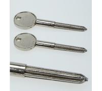 Orion Twin Pack Star Shaped Nickel Plated Security Bolt Key for Doors & Windows