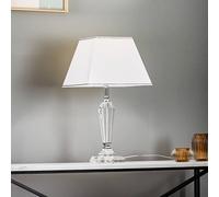 ORION Veronique table lamp, narrow base, white/chrome