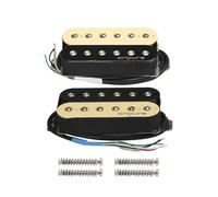 OriPure Alnico 5 Guitar Double Coil Humbucker Neck 7.2K+ Bridge 8.4K Pickups for Electric Guitar Parts, Zebra