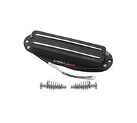 Oripure AlNiCo 5 Hot Wound Dual Blade Rail Pickups Single Coil Sized Humbucker 10.6K Guitar Neck Pickup for Fender Strat/Squier Electric Guitar Style, Black