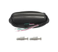 Oripure AlNiCo 5 Hot Wound Dual Blade Rail Pickups Single Coil Sized Humbucker 13.6K Guitar Bridge Pickup for Fender Strat/Squier Electric Guitar Style, Black