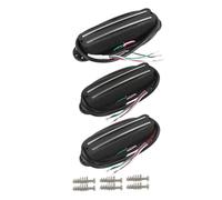 OriPure Hot Dual Rail Pickups Alnico5 Single-Coil-Sized Humbucker Pickup N+M+B Set, Black