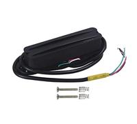 OriPure Hot Rail Pickups Alnico5 Single-Coil-Sized Humbucker 15-16K Fit ST SQ Electric Guitar, Full Black