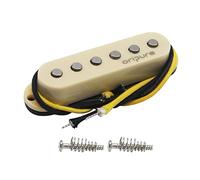 OriPure Vintage Flat-Pole ST Pickups Alnico 5 Single Coil Pickup Cream Bridge Pickups TFF566
