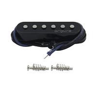 OriPure Vintage Flat-Pole Strat Pickups Alnico 5 Single Coil Pickup Black Middle Pickups TFF566