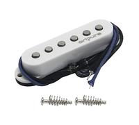 OriPure Vintage Flat-Pole Strat Pickups Alnico 5 Single Coil Pickup White Middle Pickups TFF566