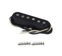 OriPure Vintage Tone Staggered Alnico 5 Single Coil Bridge Pickup for ST Style Electric Guitar, Black