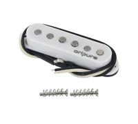 OriPure Vintage Tone Staggered Alnico 5 Single Coil Bridge Pickup for ST Style Electric Guitar, White