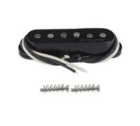 OriPure Vintage Tone Staggered Alnico 5 Single Coil Pickup Overwound Bridge Pickup for ST Style Electric Guitar, Black