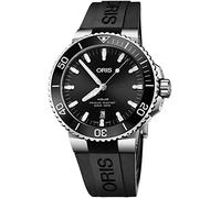 Oris Aquis Date Automatic Black Dial Mens Rubber Watch 01 733 7730 4134-07 4 24 64EB
