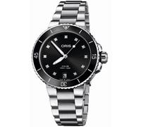ORIS AQUIS LADY DATE DIAMONDS 73377314194MB - Woman - 37 mm - Analogue - Automatic - Sapphire Glass Black 18 mm