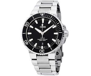 Oris Men's Aquis 44mm Steel Bracelet Automatic Watch 01 733 7730 4134-MB