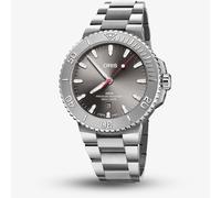 Oris Mens Aquis Date Relief Sunray Grey Dial Bracelet Watch 01 733 7789 4153-07 8 23 04PEB