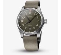 Oris Mens ProPilot Date Green Dial Leather Strap Watch 01 733 7805 4167-07 6 20 16LC