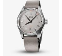 Oris Mens ProPilot Date Grey Dial Leather Strap Watch 01 733 7805 4163-07 6 20 15LC