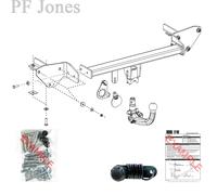Oris Towbar for Alfa Romeo Giulia Saloon / Sal 2015 Onwards - Detachable Tow Bar