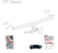 Oris Towbar for Audi A3 3 Door Hatchback (8P1) 2003-2012 - Swan Neck Tow Bar