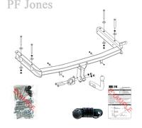 Oris Towbar for Audi A4 Cabriolet 2006-2009 - Fixed Swan Neck Tow Bar