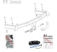 Oris Towbar for Audi A4 Saloon 1994-2001 - Fixed Swan Neck Tow Bar