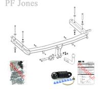Oris Towbar for Audi A4 Cabriolet 2006-2009 - Fixed Swan Neck Tow Bar