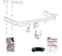 Oris Towbar for Audi A4 Saloon 2004-2008 - Detachable Tow Bar