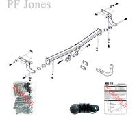 Oris Towbar for Citroen C3 Picasso MPV 2009-2017 - Fixed Swan Neck Tow Bar