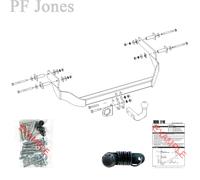 Oris Towbar for Citroen Nemo Van / MPV 2008-2017 - Fixed Swan Neck Tow Bar