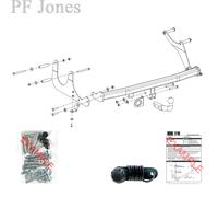 Oris Towbar for Dacia Dokker Van 2012-2021 - Fixed Swan Neck Tow Bar