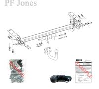 Oris Towbar for Citroen DS4 Hatchback 2010-2015 - Fixed Swan Neck Tow Bar