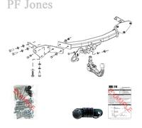 Oris Towbar for Fiat 500X SUV 2014-2024 - Detachable Tow Bar