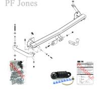 Oris Towbar for Fiat Doblo MK1 Minibus 2010-2013 - Fixed Swan Neck Tow Bar