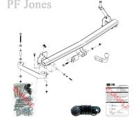 Oris Towbar for Fiat Doblo MK1 Cargo Van 2000-2010 - Fixed Swan Neck Tow Bar