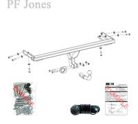 Oris Towbar for Ford Edge SUV 2015-2024 - Fixed Swan Neck Tow Bar