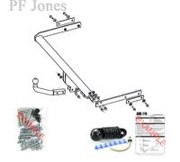 Oris Towbar for Ford Focus Estate MK I 1998-2005 - Fixed Swan Neck Tow Bar