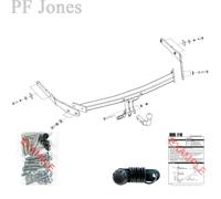 Oris Towbar for Ford Focus Estate MK III 2011-2018 - Fixed Swan Neck Tow Bar