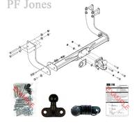 Oris Towbar for Hyundai H350 Van / Chassis Cab 2015 Onwards - Flange Tow Bar