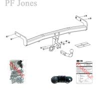 Oris Towbar for Hyundai Tucson SUV 2018-2020 - Fixed Swan Neck Tow Bar