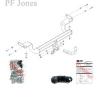 Oris Towbar for Kia Ceed Estate 2012-2018 - Fixed Swan Neck Tow Bar