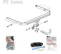 Oris Towbar for Mazda 3 Saloon 2003-2009 - Fixed Swan Neck Tow Bar