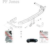 Oris Towbar for Mazda 6 Saloon 2007-2013 - Fixed Swan Neck Tow Bar