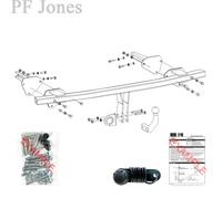 Oris Towbar for Mercedes A Class Hatchback 2004-2012 - Fixed Swan Neck Tow Bar