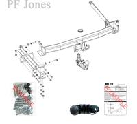 Oris Towbar for Mercedes C Class Coupe C204 2011-2014 - Detachable Tow Bar