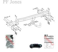 Oris Towbar for Mercedes C Class Saloon 2007-2014 - Fixed Swan Neck Tow Bar