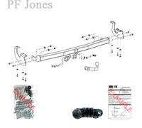 Oris Towbar for Mercedes Citan Van / Minibus 2012-2021 - Swan Neck Tow Bar