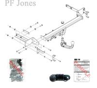 Oris Towbar for Mercedes E Class Saloon W211 2002-2011 - Detachable Tow Bar