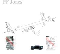 Oris Towbar for Peugeot 3008 MPV 2009-2016 - Fixed Swan Neck Tow Bar