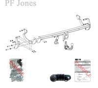 Oris Towbar for Peugeot 508 Saloon / Sal 2010-2018 - Detachable Tow Bar