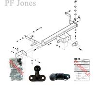 Oris Towbar for Peugeot Boxer Chassis Cab 2006 Onwards - Flange Tow Bar