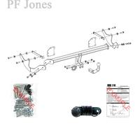 Oris Towbar for Renault Megane Estate 2016 Onwards - Fixed Swan Neck Tow Bar